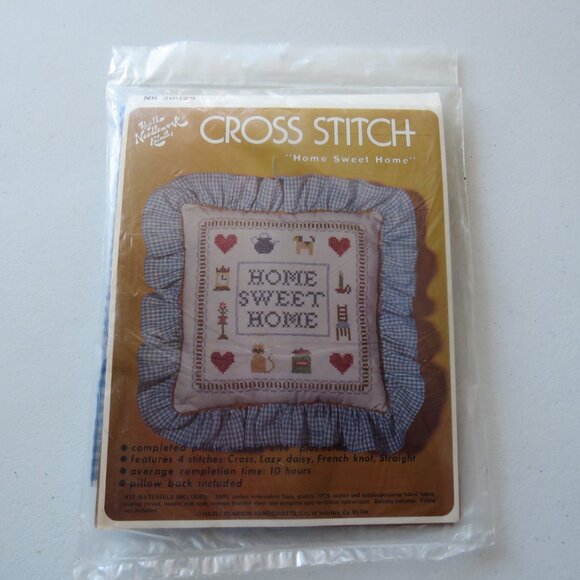 Home Sweet Home Hazel's Needlework Kaboodles Cross Stitch Embroidery Pillow Kit - Picture 10 of 10